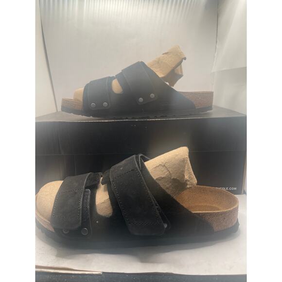 Birkenstock Uji Nubuck-Suede Leather - Black Size EU 39/ 8 a 8.5 US - Picture 3 of 10
